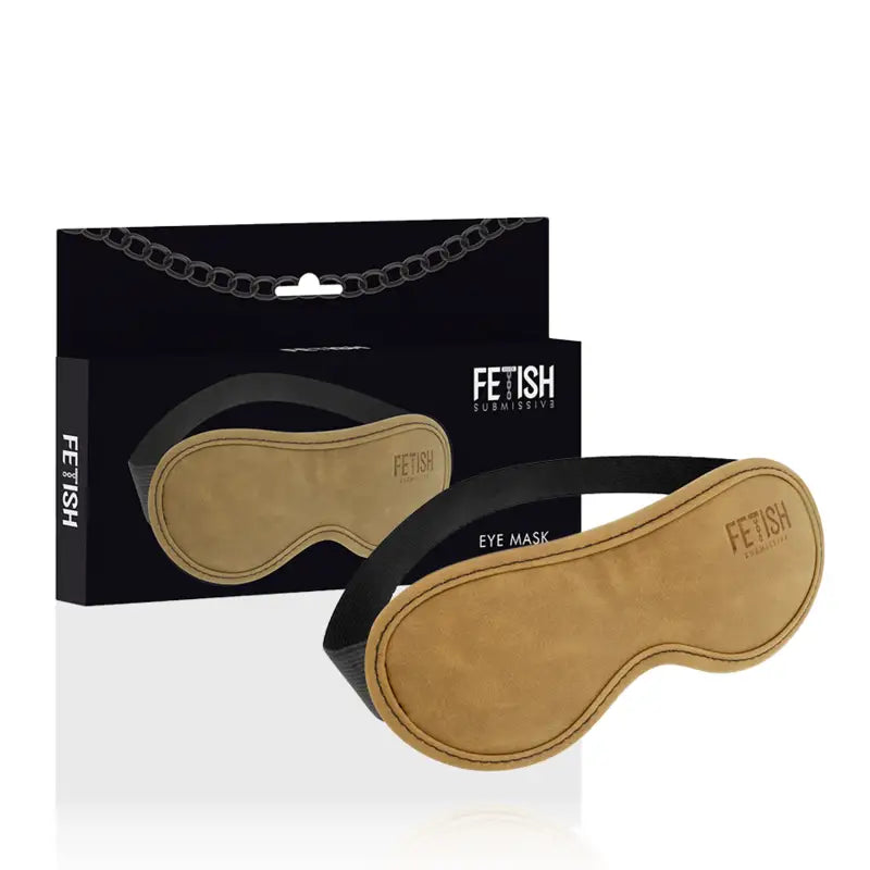 Fetish submissive origen - antifaz cuero vegano con forro