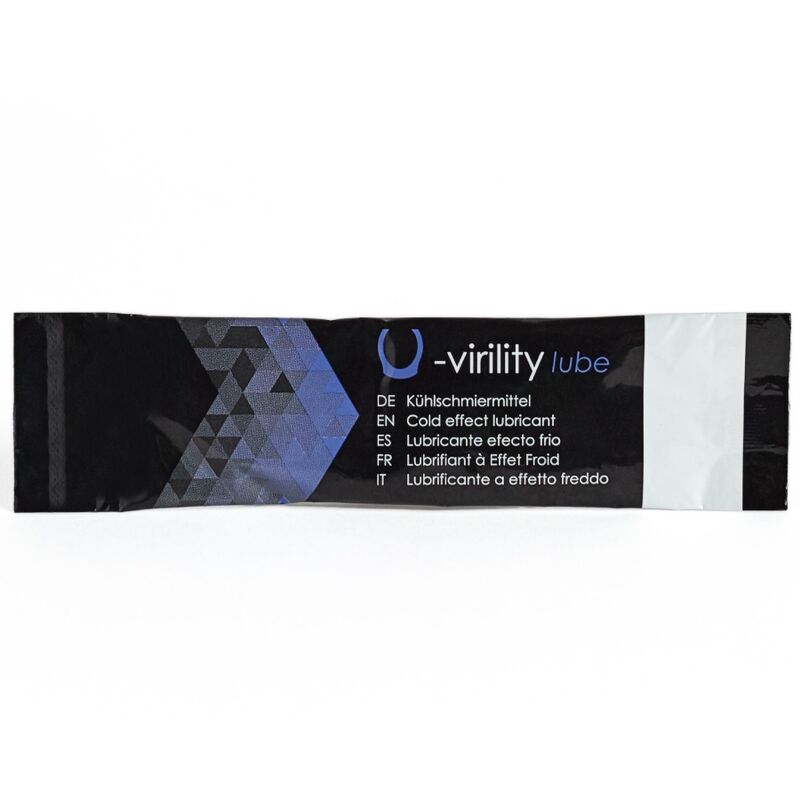 500 cosmetics - u-virility lube lubricante efecto frio 10 x