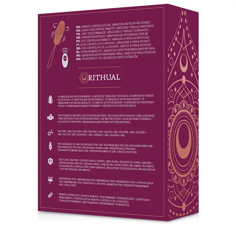 Rithual - sita huevo control remoto rotación de perlas