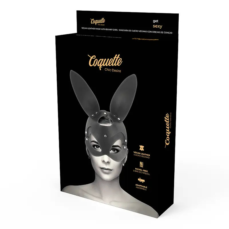 Coquette chic desire - mascara cuero vegano con orejas