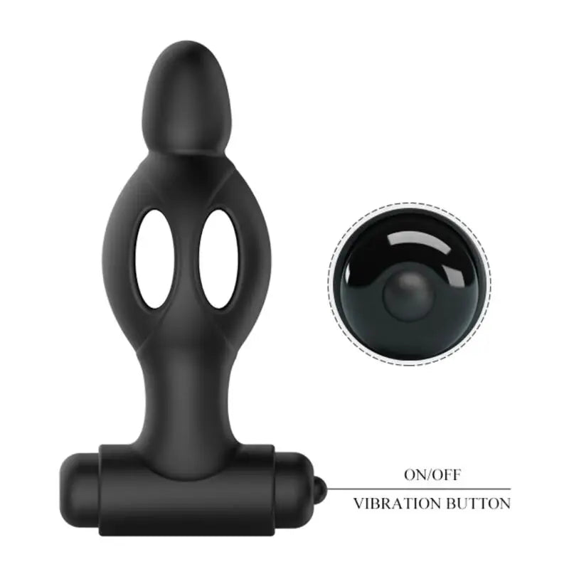Mr play - plug anal de silicona con vibración