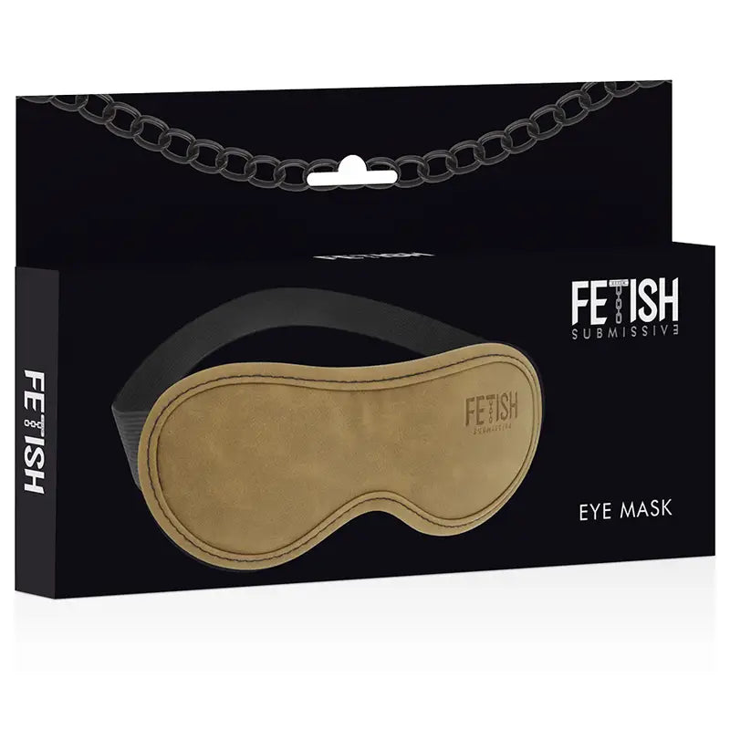Fetish submissive origen - antifaz cuero vegano con forro