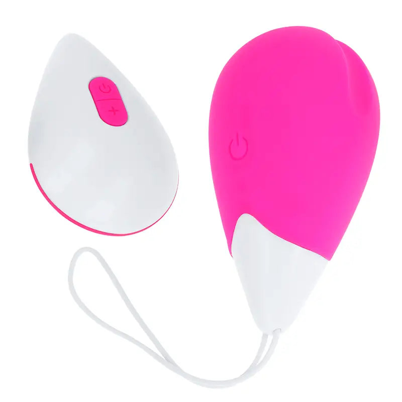 Ohmama - huevo vibrador 10 modos rosa y blanco