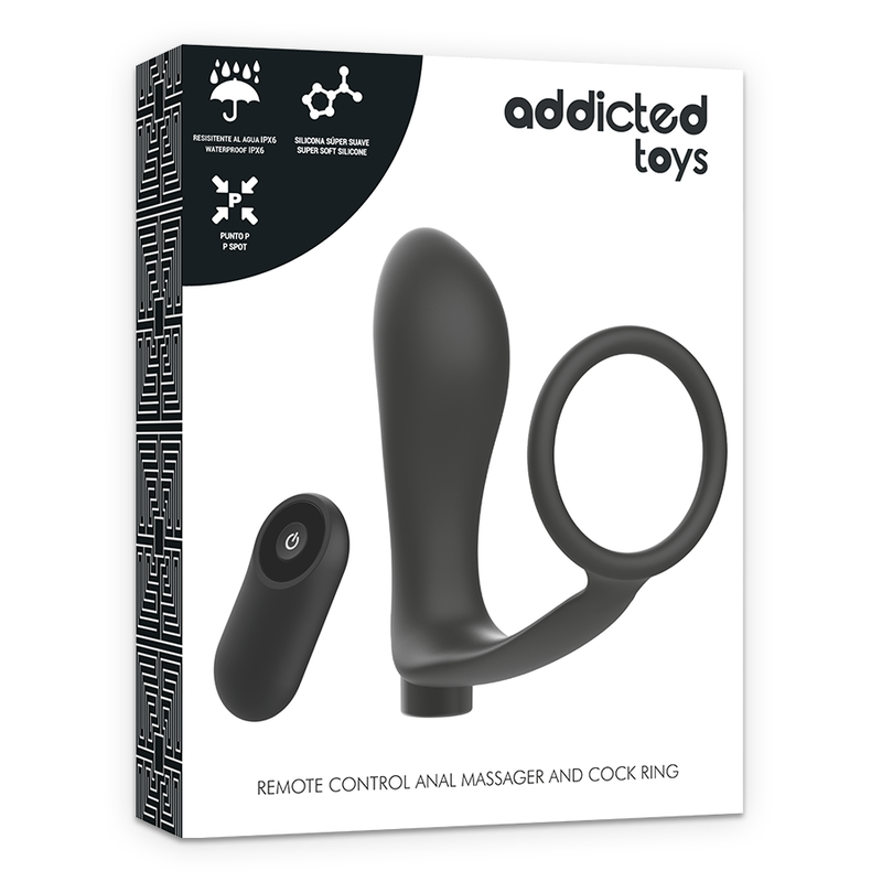 Addicted toys - anilla pene con plug anal control remoto