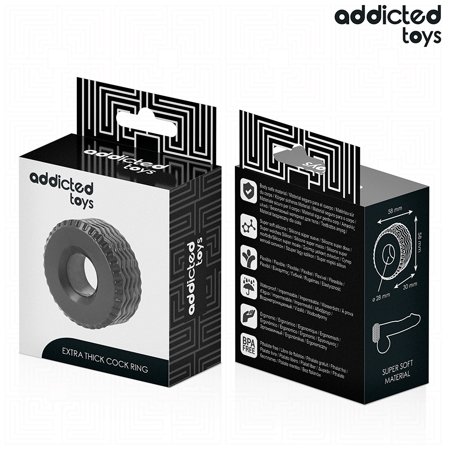 Addicted toys - anillo para el pene extra grueso