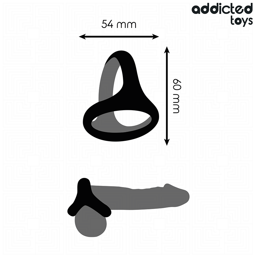 Addicted toys - anillo triple grueso para el pene