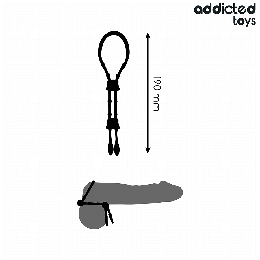 Addicted toys - cuerda silicona ajustable para el pene