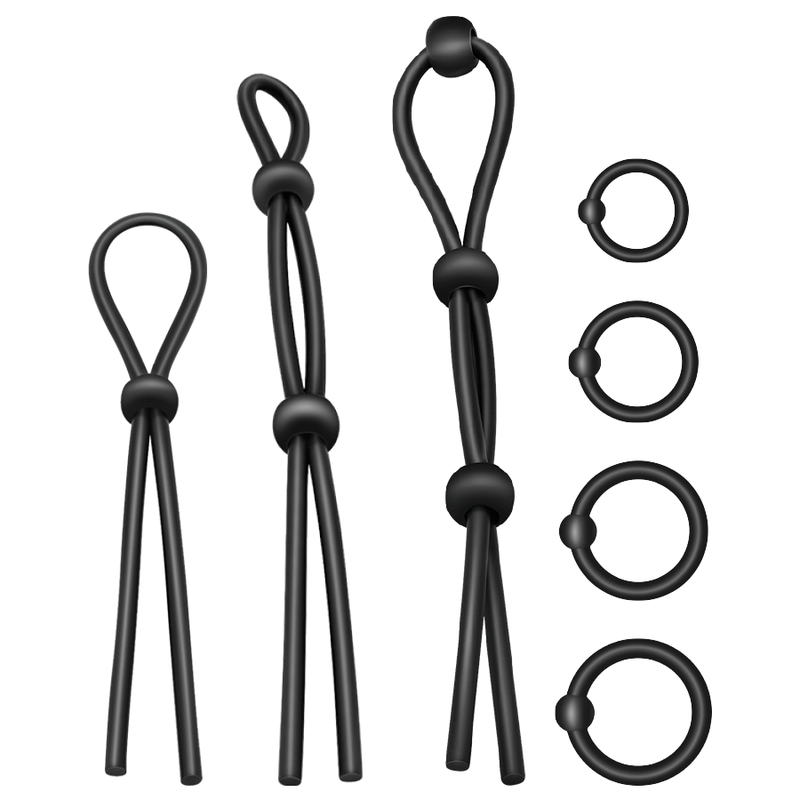 Addicted toys - kit de 7 anillas silicona flexible