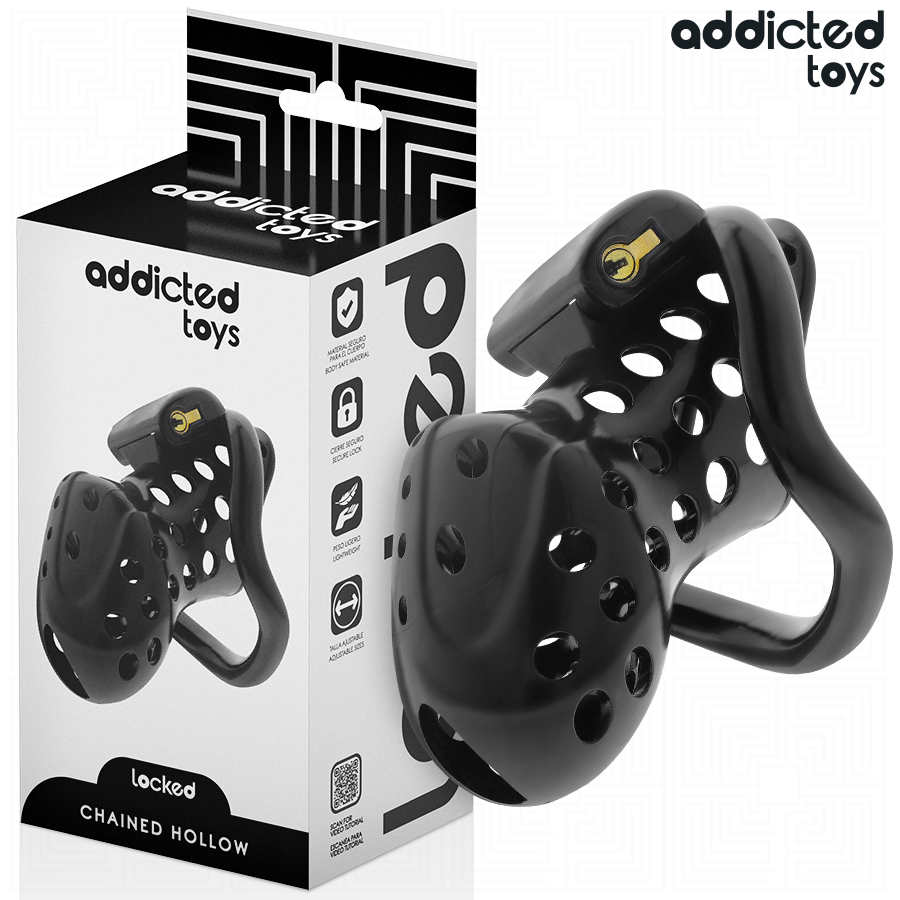 Addicted toys locked - chained hollow jaula para pene 10,5
