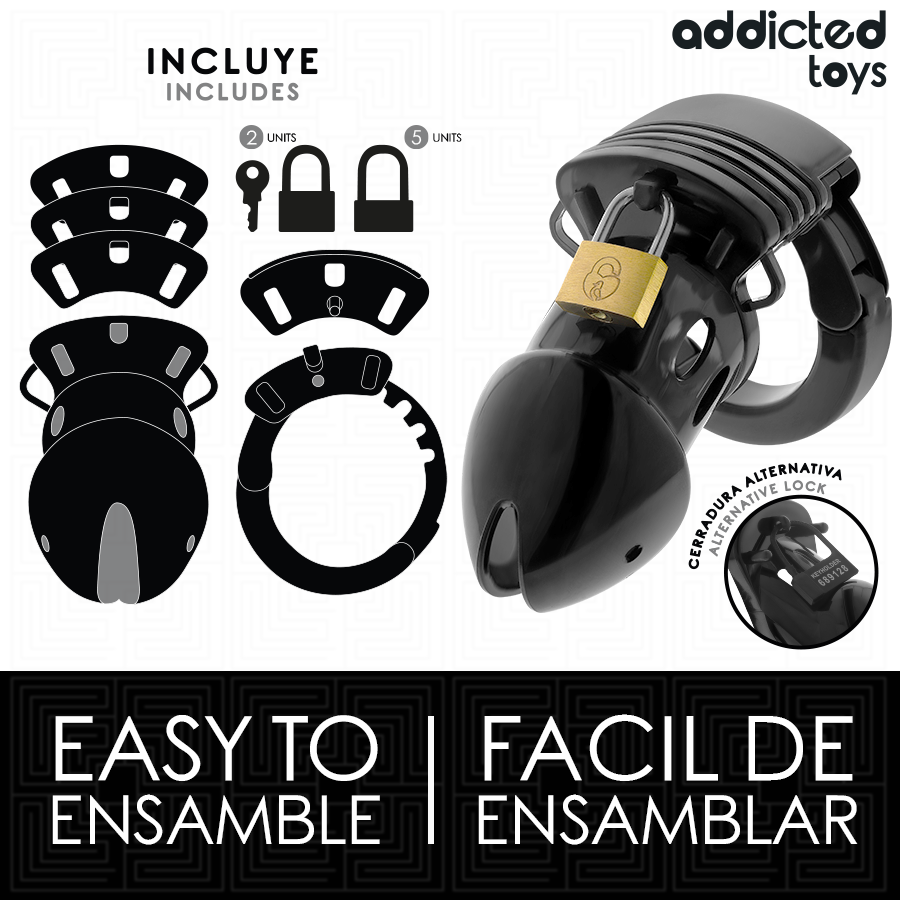 Addicted toys locked - chastity depths jaula para pene 7,5