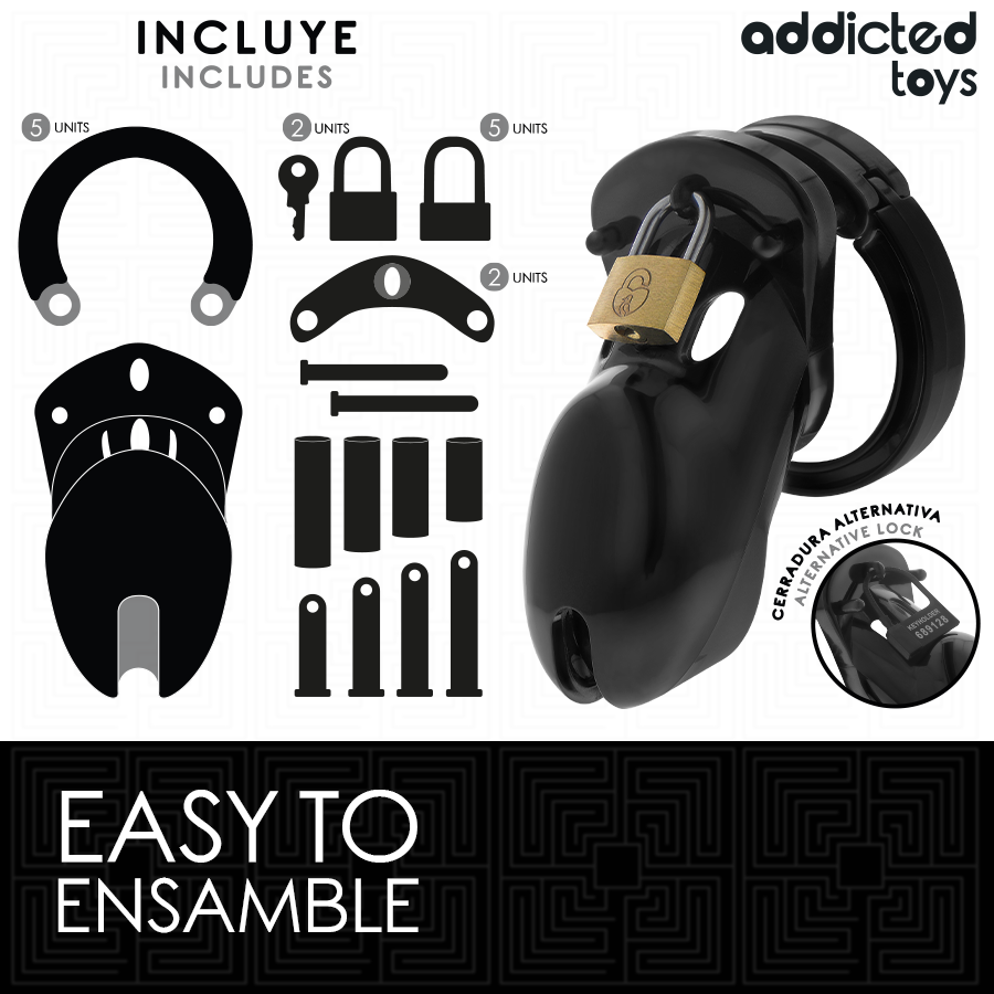 Addicted toys locked - forbidden vault jaula para pene 10 cm