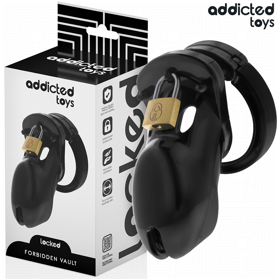 Addicted toys locked - forbidden vault jaula para pene 10 cm