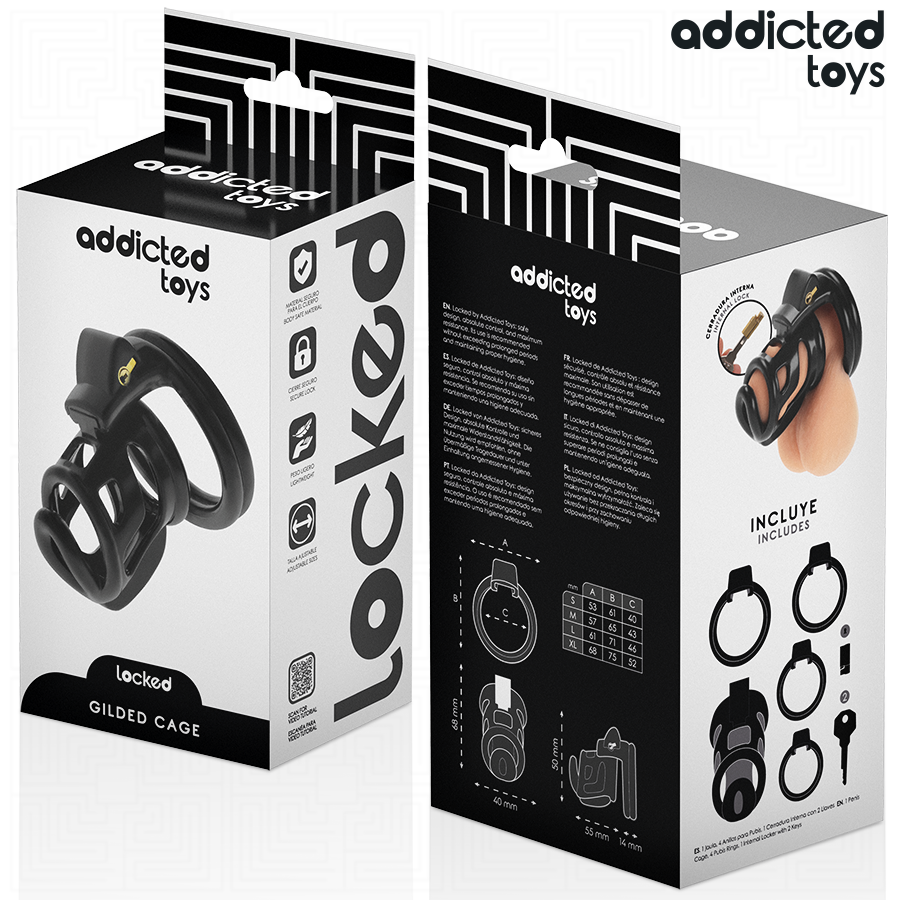 Addicted toys locked - gilden cage jaula para pene