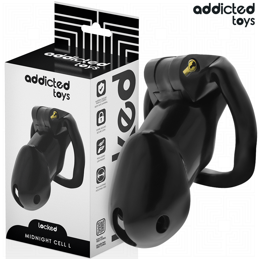 Addicted toys locked - mindnight cell jaula para pene talla