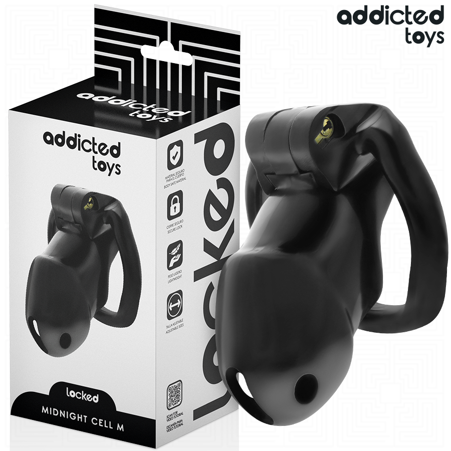 Addicted toys locked - mindnight cell jaula para pene talla