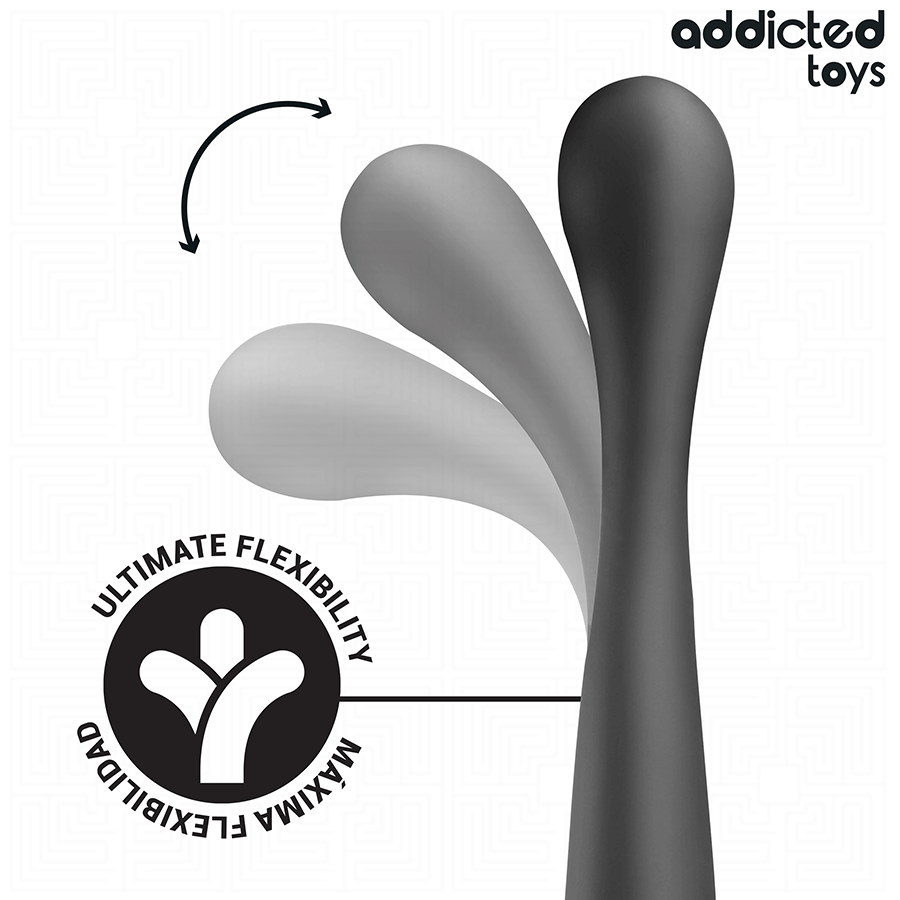 Addicted toys - masajeador anal doble silicona 22,5 cm