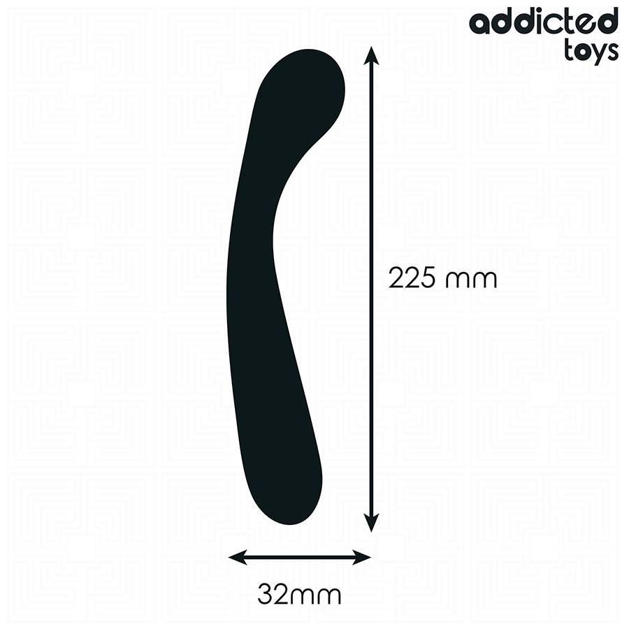 Addicted toys - masajeador anal doble silicona 22,5 cm