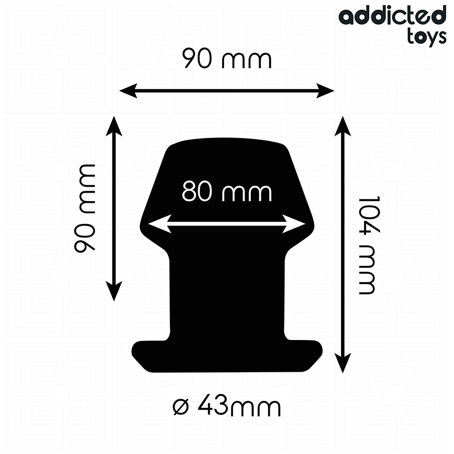 Addicted toys - plug anal hueco extrem silicona talla l