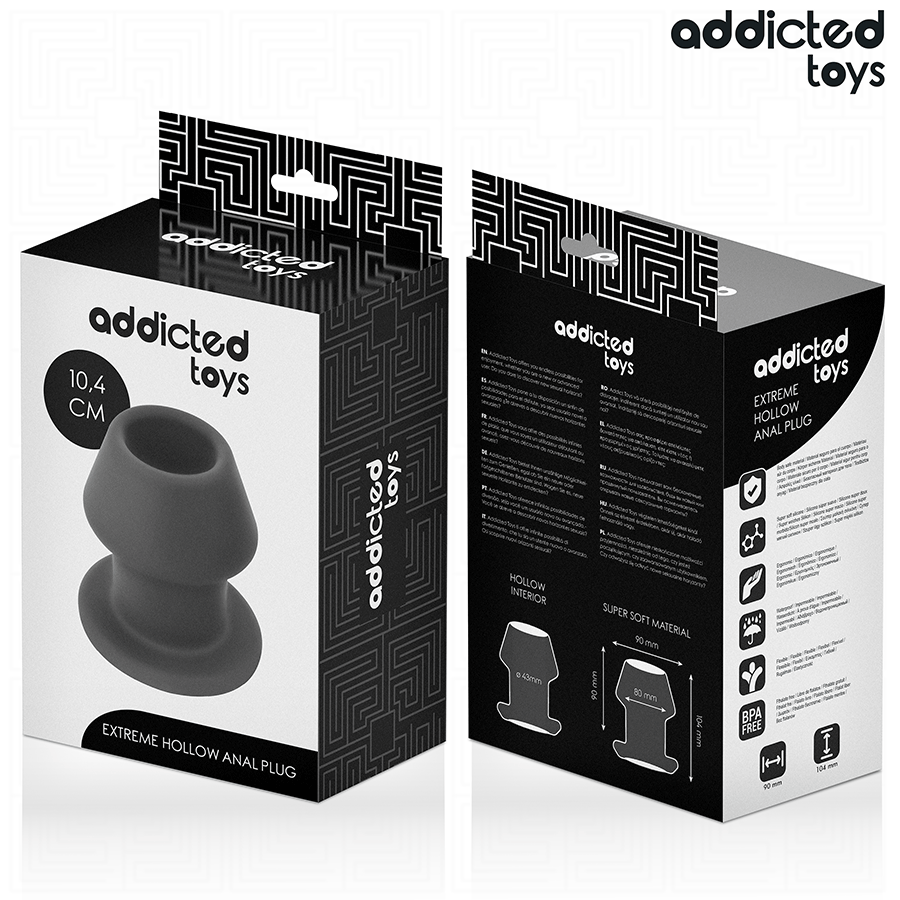 Addicted toys - plug anal hueco extrem silicona talla l