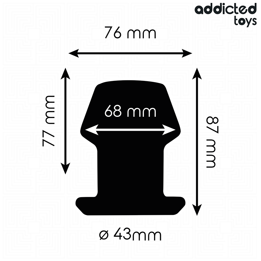 Addicted toys - plug anal hueco extrem silicona talla m 8,7