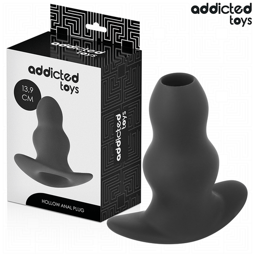 Addicted toys - plug anal hueco silicona talla xl 13,9 cm