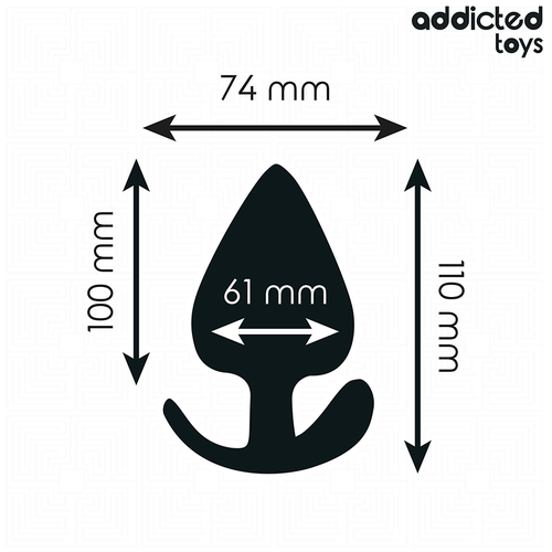 Addicted toys - plug anal silicona talla xxl 11 cm