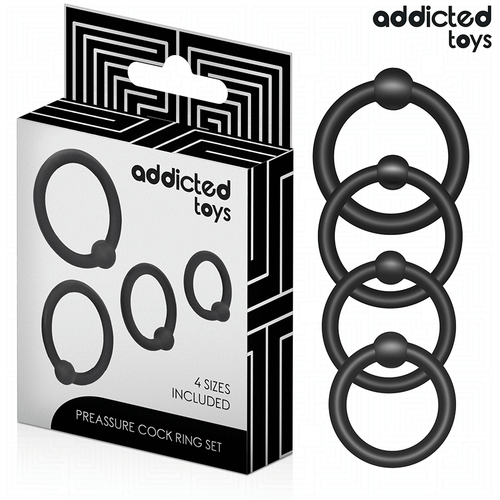 Addicted toys - set anillos silicona de presión