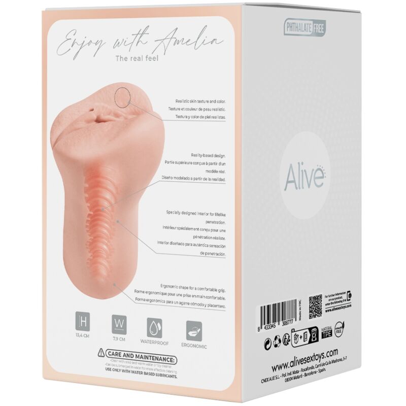 Alive - amelia masturbador masculino vagina super