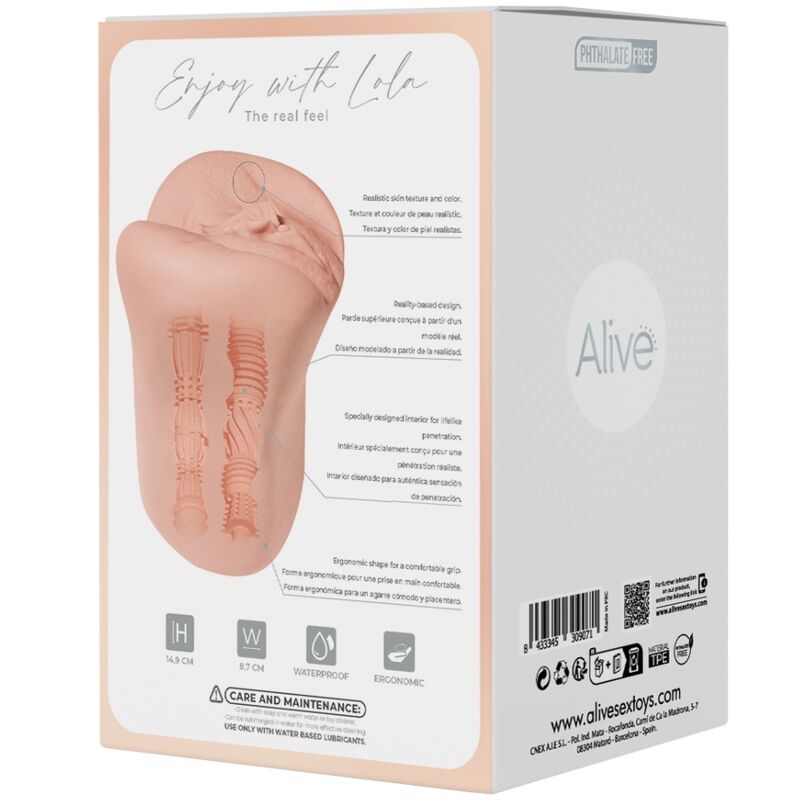 Alive - lola masturbador doble masculino vagina & ano super