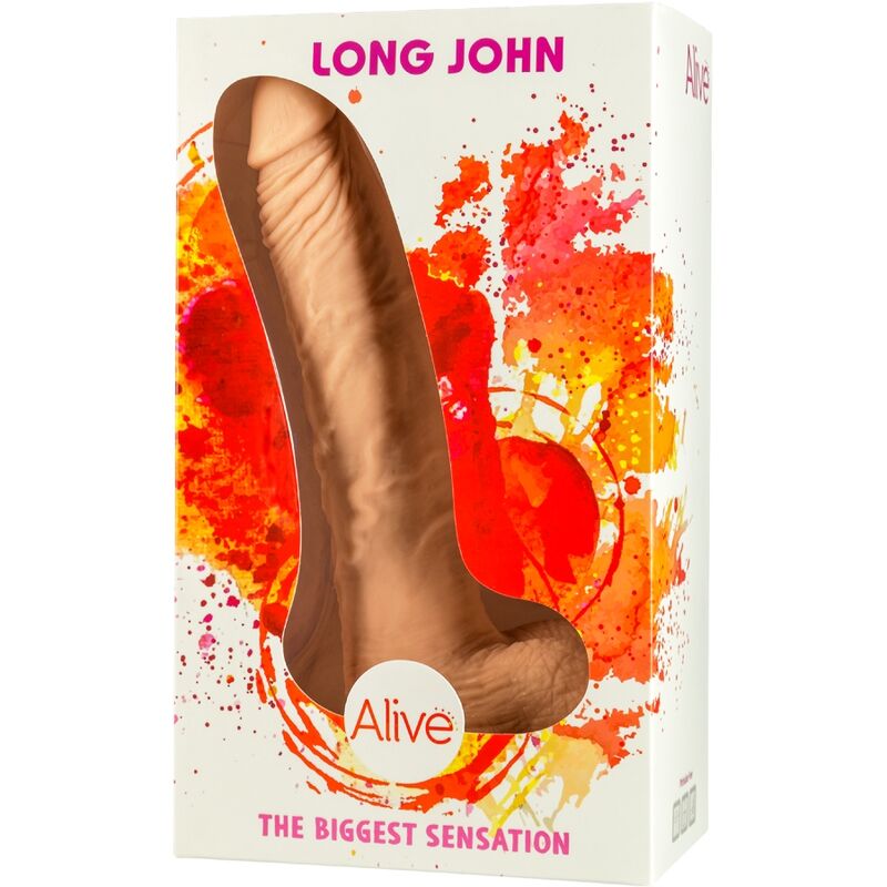 Alive - long john pene realístico 21.8 cm