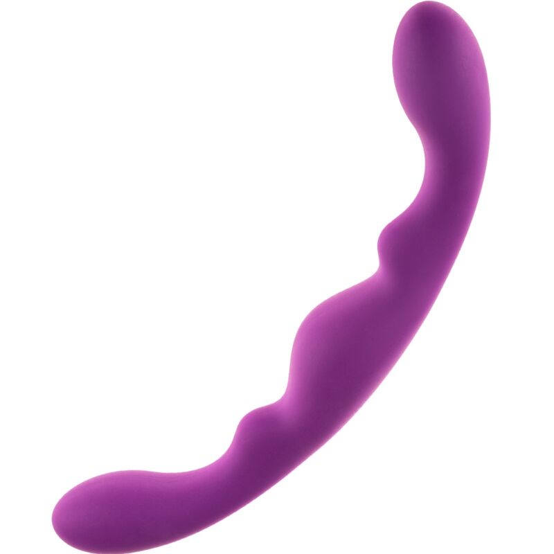 Alive - luna dildo doble penetración silicona violeta 25 cm