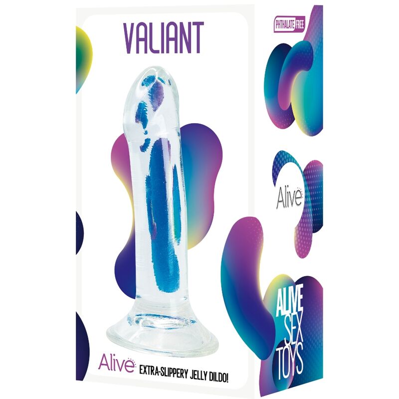 Alive - valiant pene realístico transparente 16 cm
