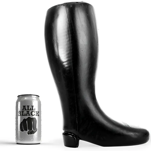 All black - bota gigante fisting suave 31 cm