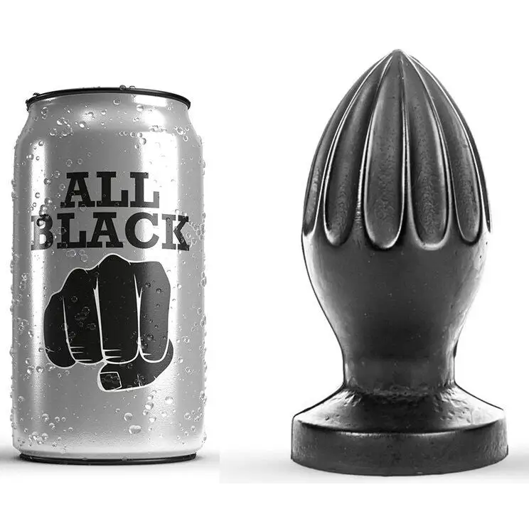All black - plug anal 12 cm