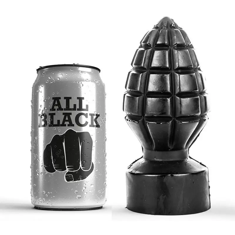 All black - plug anal 14 cm