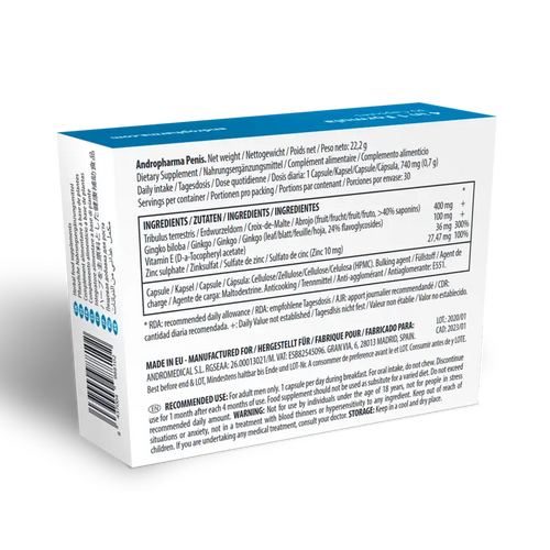 Andropharma Penis – Complemento alimenticio herbal para el bienestar masculino
