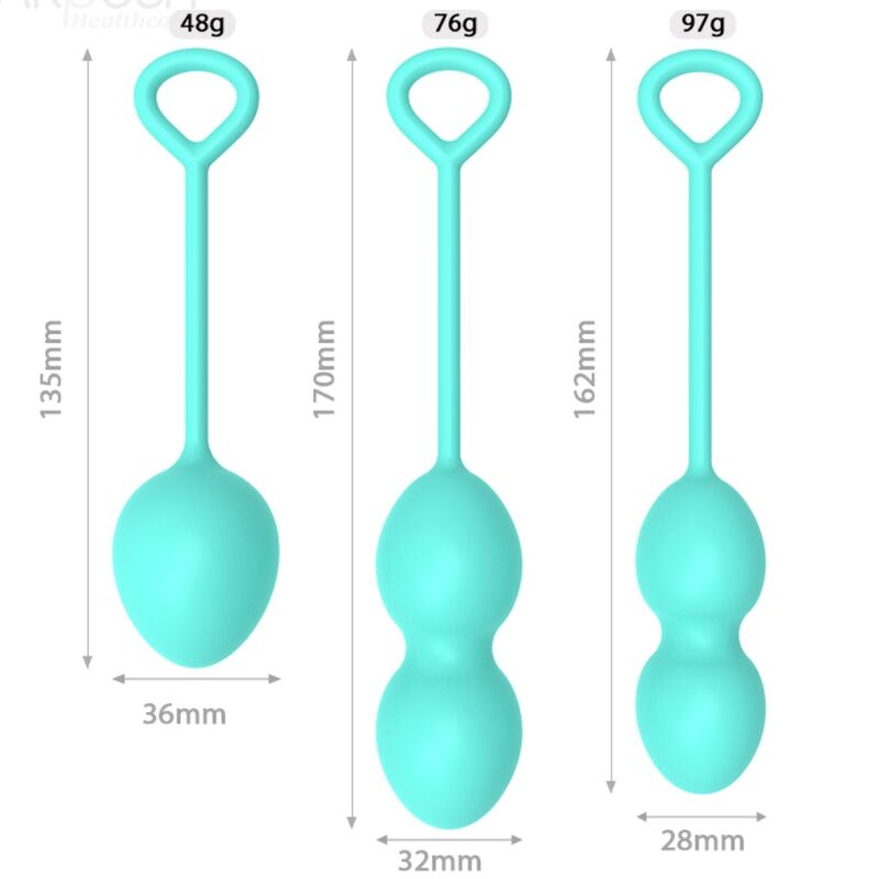 Armony - anabiosis pesas vaginales 3 niveles verde