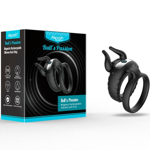 Armony - bull’s pasion anillo vibrador 10 velocidades negro