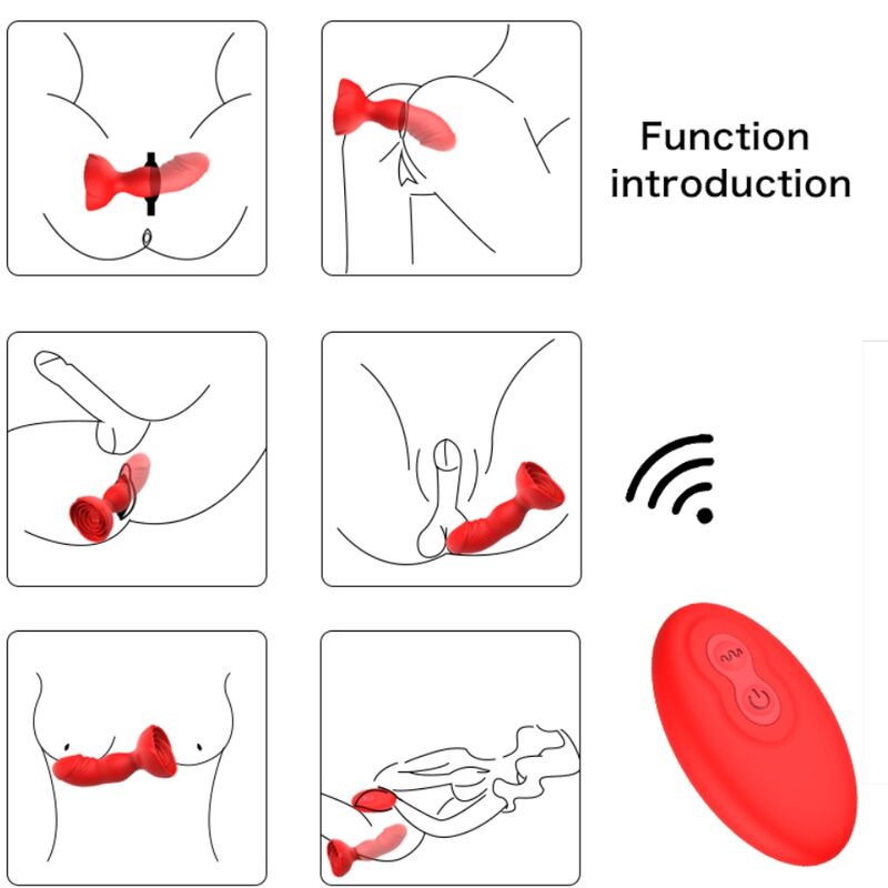 Armony - extreme a bloom rosa vibrador & plug anal control