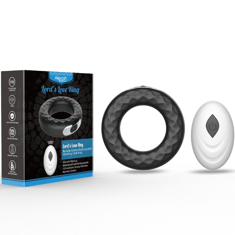 Armony - lord’s love anillo vibrador control remoto negro