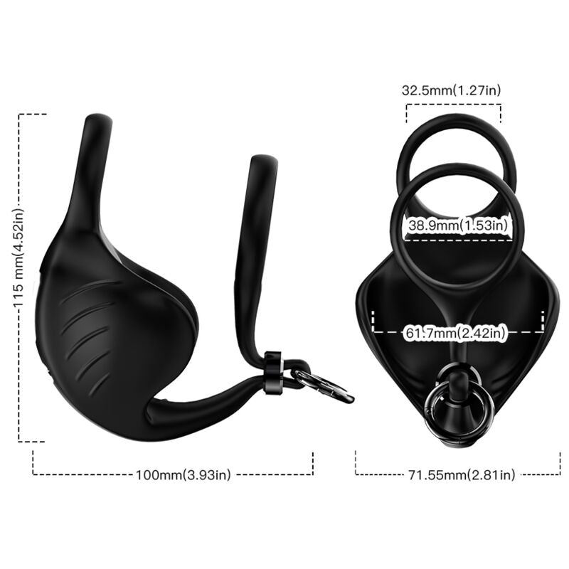 Armony - manta anillo vibrador testículos control remoto