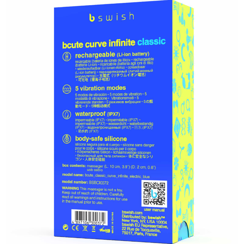 B swish - bcute curve infinite classic vibrador recargable