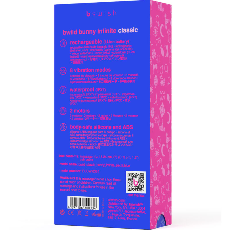 B swish - bwild bunny infinite classic vibrador recargable
