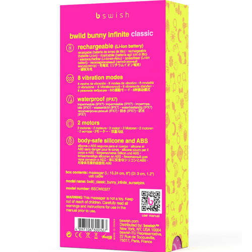 B swish - bwild bunny infinite classic vibrador recargable