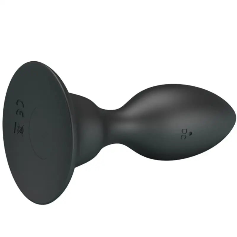 Mr play - plug anal con vibración negro control remoto