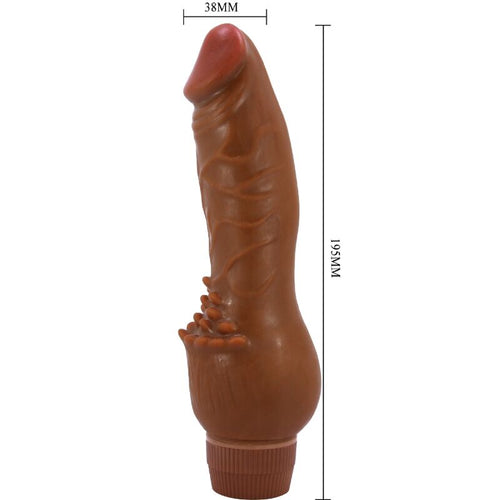 Baile - barbara vibrador realístico 19.5 cm mulato