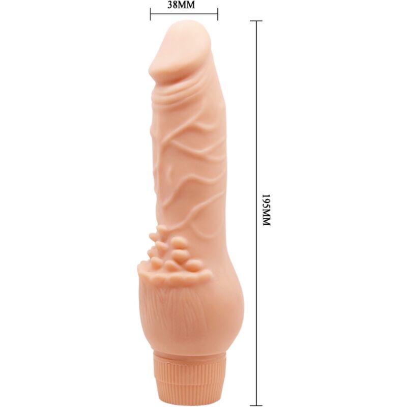 Baile - barbara vibrador realístico 19.5 cm natural
