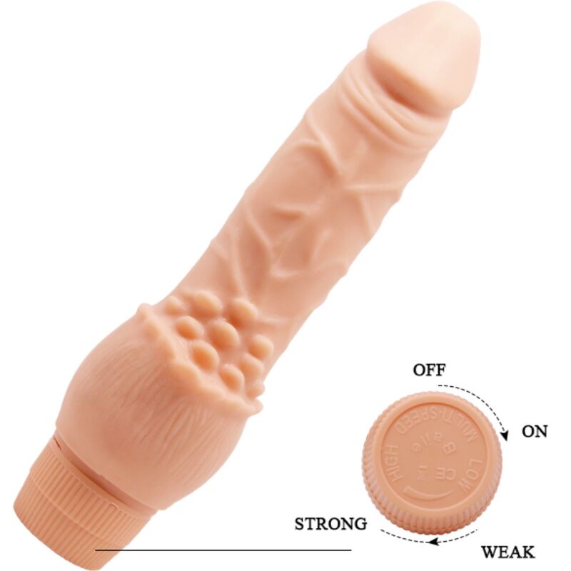 Baile - barbara vibrador realístico 19.5 cm natural