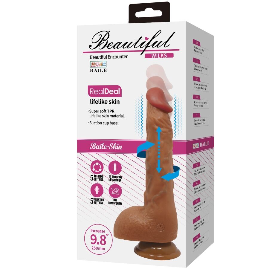 Baile - beautiful wilks vibrador realístico de 5