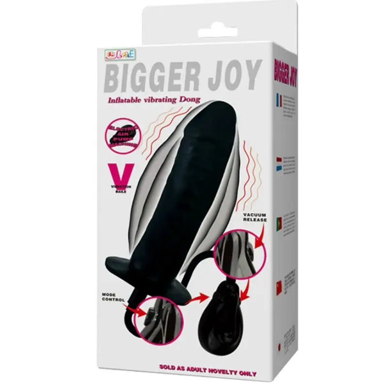 Baile - bigger joy dildo hinchable con vibración 16 cm
